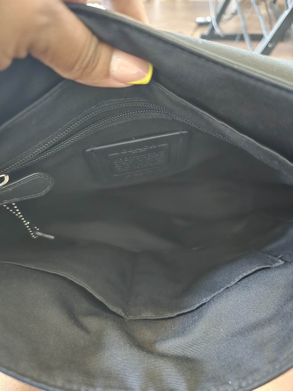 Coach Black Signature Canvas & Leather Messenger Bag - Picture 5 of 9